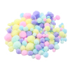 300 POMPONS PASTELS 3 TAILLES ET 5 COLORIS ASSORTIS