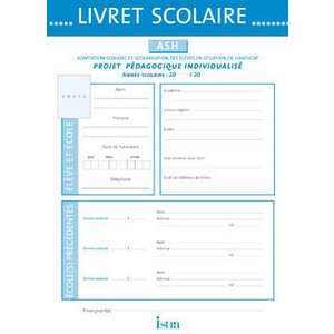 LIVRET SCOLAIRE ISTRA ASH 2009