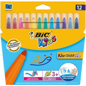 KIDS COULEUR XL 12 FEUTRES COLORIS ASSORTIS