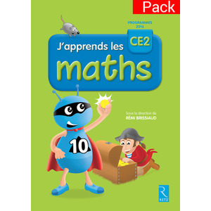 J'APPRENDS LES MATHS CE2 FICHIER ELEVE PACK DE 10 ED.2016